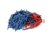 Unique Bargains 800Pcs 3mm 2 1 Heat Shrink Tube Sleeving Wrap Wire Kit Red Blue