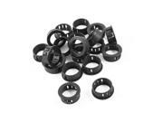 Unique Bargains 20 Pieces 25mm Mount Hole Round Cable Harness Protector Snap Bushing Plugs
