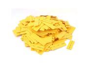 Unique Bargains 240Pcs 13mm 14mm 15mm 2 1 Heat Shrink Tube Sleeving Wrap Wire Kit 3 Sizes Yellow
