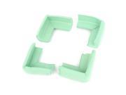 Unique Bargains Light Green Foam Table Cupboard Worktop Corner Guard Cover Protector Cushion