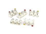 Audio Video Panel Mounting 3 Female RCA Jack Socket AV Concentric Connector 5pcs