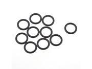 Unique Bargains 10pcs 14mm Outside Dia 2mm Thickness Rubber Oil Filter Seal Gasket O Rings Black