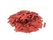 Unique Bargains 500pcs 7mm Dia 50mm Long Polyolefin 2 1 Heat Shrink Tubing Wire Wrap Sleeve Red