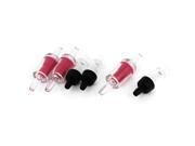 Unique Bargains 6 Pcs Plastic One Way Fish Aquarium Check Valve Air Pump Set Clear Black Fushia