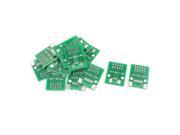 Unique Bargains 15Pcs FPC 10P 0.5mm 1mm to DIP10 2.54mm 2 Sides IC PCB Board Plate Adapter