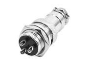 Unique Bargains Pannel Mount P16 3 Core 3 Terminal Aviation Circular Cable Connector