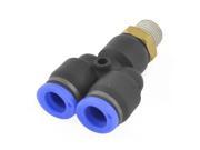 Y Design 1 4 PT Thread Dia Quick Adapter Connector Coupler for 10mm Tubing Pipe