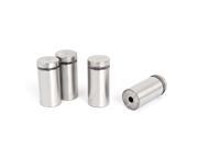 19mm x 40mm Stainless Steel Glass Standoff Pin Advertising Screw Nails 4pcs