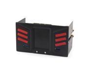 Unique Bargains 3 LCD Display Front Panel Fan Speed Control 2xUSB 3.0 PC Temperature Controller
