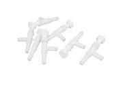 Unique Bargains Aquarium Fish Tank White Plastic 7mm Dia Outlet Air Valves Tube Adapter 7 Pcs