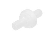 Unique Bargains 8mm Dia One Way Clear White Plastic Aquarium Air Pump Control Valve