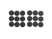 Table Chair Foam Protection Cushion Pad Mat Black 25mm Diameter 18 Pcs