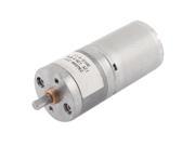 Unique Bargains DC 12V 120RPM Low Speed 2 Terminal Solder Cylindrical Gearhead Motor