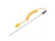 0C 500C Coiled Cable K Type 285mm Earth Measuring Thermocouple Probe Sensor