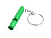 Unique Bargains Unique Bargains Keychain Key Ring Hand Bag Hanging Ornament Green Aluminum Safety Tube Whistle
