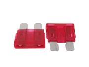Unique Bargains 10 Pcs Red Plug in Blade Fuses for Truck Boat Car
