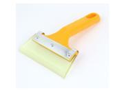 Unique Bargains Car Windshield Yellow Plastic Anti slip Handle Film Sticker Cleaning Scraper