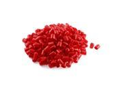 300Pcs Red Soft Plastic PVC Insulated End Sleeves Caps Cover 16mm Dia