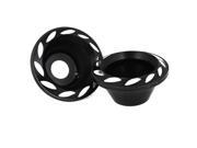 Unique Bargains Motorcycle Aluminium Fork Cup Front Wheel Drop Resistance Cups Black x 2