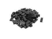 80pcs Black 2P 2.54mm Pitch Jumper Wire Female Pin Connector Housing