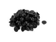 Unique Bargains 100 Pcs Conical Rubber Furniture Feet Protector Chair Leg Tips Covers 0.28 High