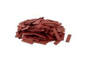 250pcs 10mm Dia 60mm Long Polyolefin 2 1 Heat Shrink Tubing Wire Wrap Sleeve Red
