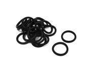 Unique Bargains 20pcs Round Cross Rubber Ring Sealing Washer Gasket Black 29mm x 3.5mm