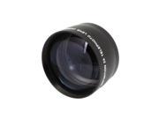 Unique Bargains Replacement Black 58mm Front 2X Telephoto Conversion Lens Protetcor for Camera