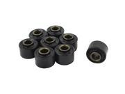 Unique Bargains 8pcs 10mm Thread Dia Rear Wheel Hub Bumper Buffer Cap Black for Motorcycle