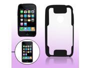 New Black Side Anti Glare Clear Back Case for iPhone 3G