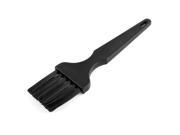 Plastic Handle Cleaning Tool Black Straight 6 Row Anti Static Brush