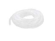 Unique Bargains 12mm Dia Cable Wire Manager White Spiral Wrapping Band 5.5M Lot 2pcs