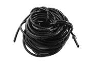 Unique Bargains 6mm x 12M Spiral Wrap Wrapping Band Wire Cable Zip Organizer Black