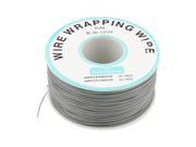 Unique Bargains B 30 1000 0.25mm Tin Plated Copper Cord Wire wrapping Wire Gray 30AWG 20M