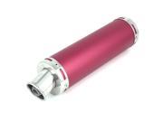 Motorcycle 15mm Inlet Dia Exhaust Tip Rear Pipe Muffler Red 88mm x 300mm