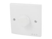 AC 220V 200W White Plastic Wallplate Panel Speed Control Wall Switch