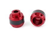 Unique Bargains 2pcs Motorcycle Modified Aluminum Front wheel Drop Resistance Fork Cup Red Black