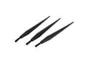 Unique Bargains 3PCS Black Anti Static Dust Cleaning Ground Conductive Brushes 18mm x 5mm