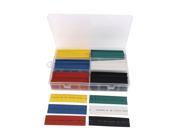 Unique Bargains 120 Pcs Six Colors Assorted Sizes Heat Shrinkable Tube Sleeving Wrap Wire Kit