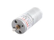 Unique Bargains DC 12V 133RPM Soldering Cylindrical High Speed Geared Gear Box Motor