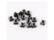 4.5x4.5x4.3mm Right Angle Momentary Push Button Tact Tactile Switch 15 Pcs