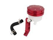 Unique Bargains Red White Braking System Master Brake Reservoir Oil Cup for Motorcycle