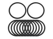 Black Silicone O ring Oil Sealing Washer Grommet 32.5mm x 2.65mm 10Pcs
