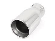 Vehicles Car 78mm Round Rolled Tip Stainless Steel Exhaust Muffler Tail Pipe