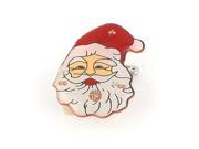 Unique Bargains Safety Pin Clip Closure Flash Light Detail Santa Claus Brooch