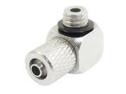 Unique Bargains Air Pneumatic 4mm Pipe 5mm Male Thread Dia L Shaped Quick Joint Coupler