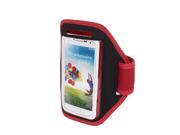 Outdoor Jogging Running Sports Armband Case Cover Red for S3 S4 i9300 i9500