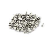 100pcs 4 40 5mm 6mm Brass Screws Stainless Hex Head Cap Nickle Plated