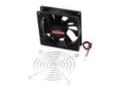 Unique Bargains 90mm PC Computer Case Sleeve Bearing Brushless Cooling Fan Cooler w Metal Grill