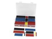 Unique Bargains 180 Pcs Four Colors Assorted Sizes Heat Shrinkable Tube Sleeving Wrap Wire Kit